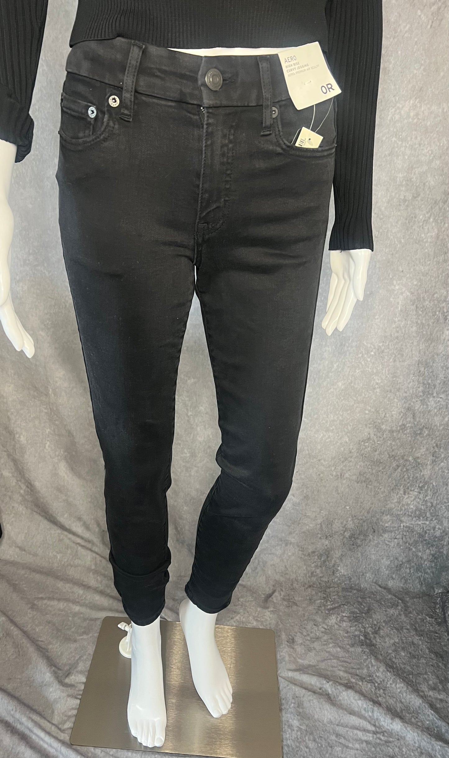 Black High-Rise Skinny Jeans
