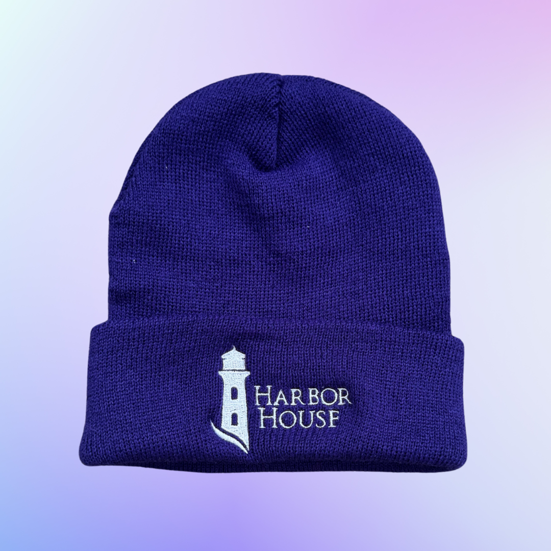 Harbor House Purple Beanie