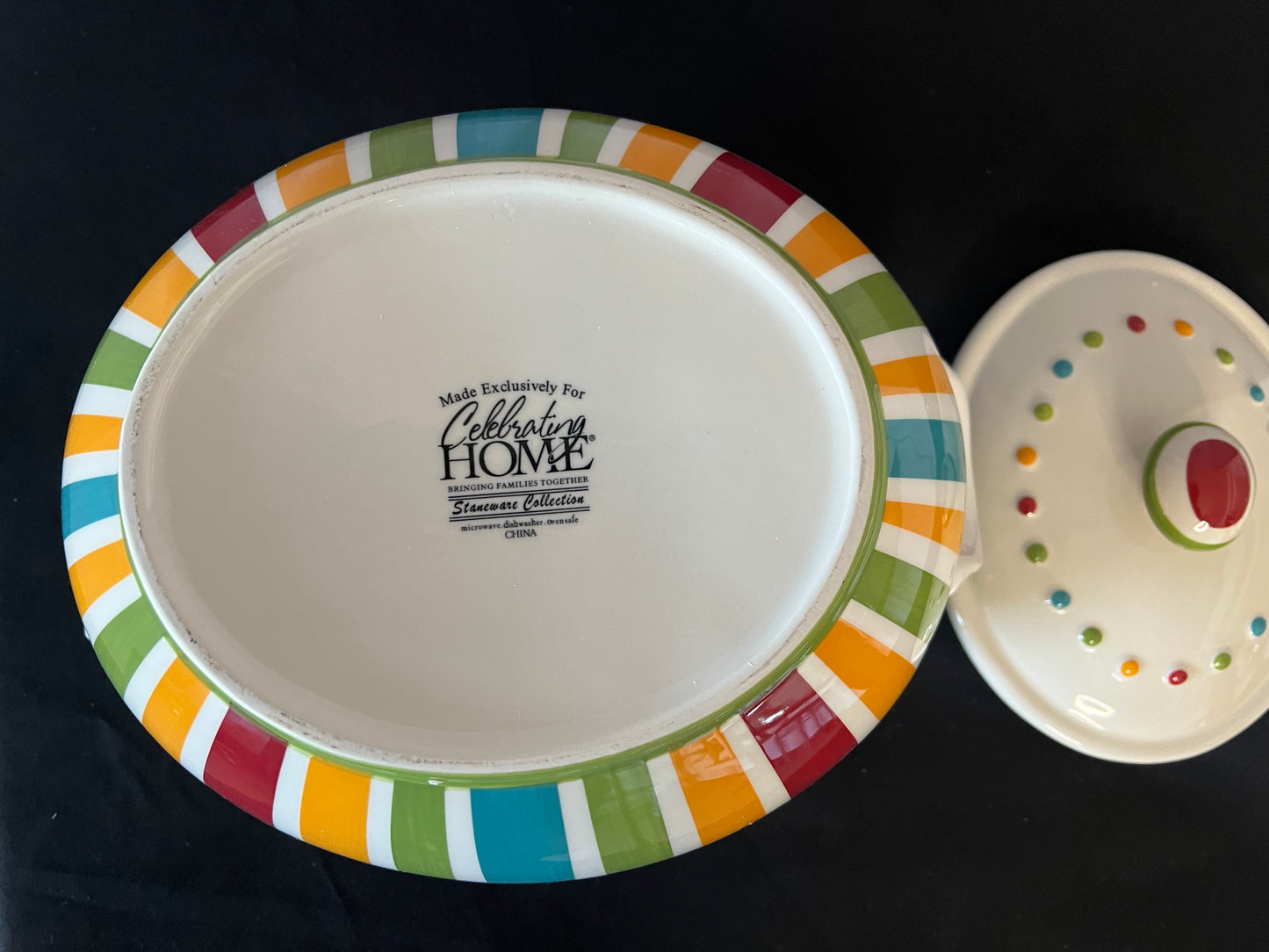 Celebrating Home Stoneware Dish