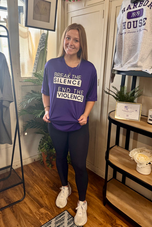 Break the Silence, End the Violence Athletic Tee