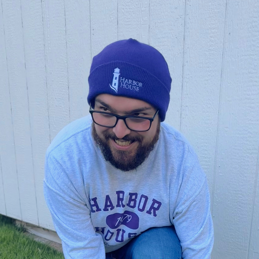 Harbor House Purple Beanie
