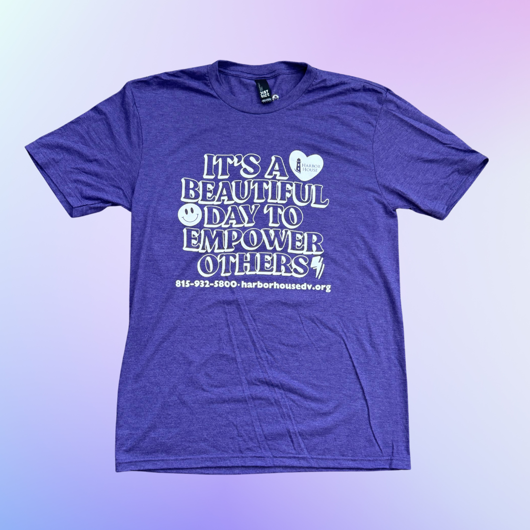'Beautiful Day' Purple Soft Style Tee