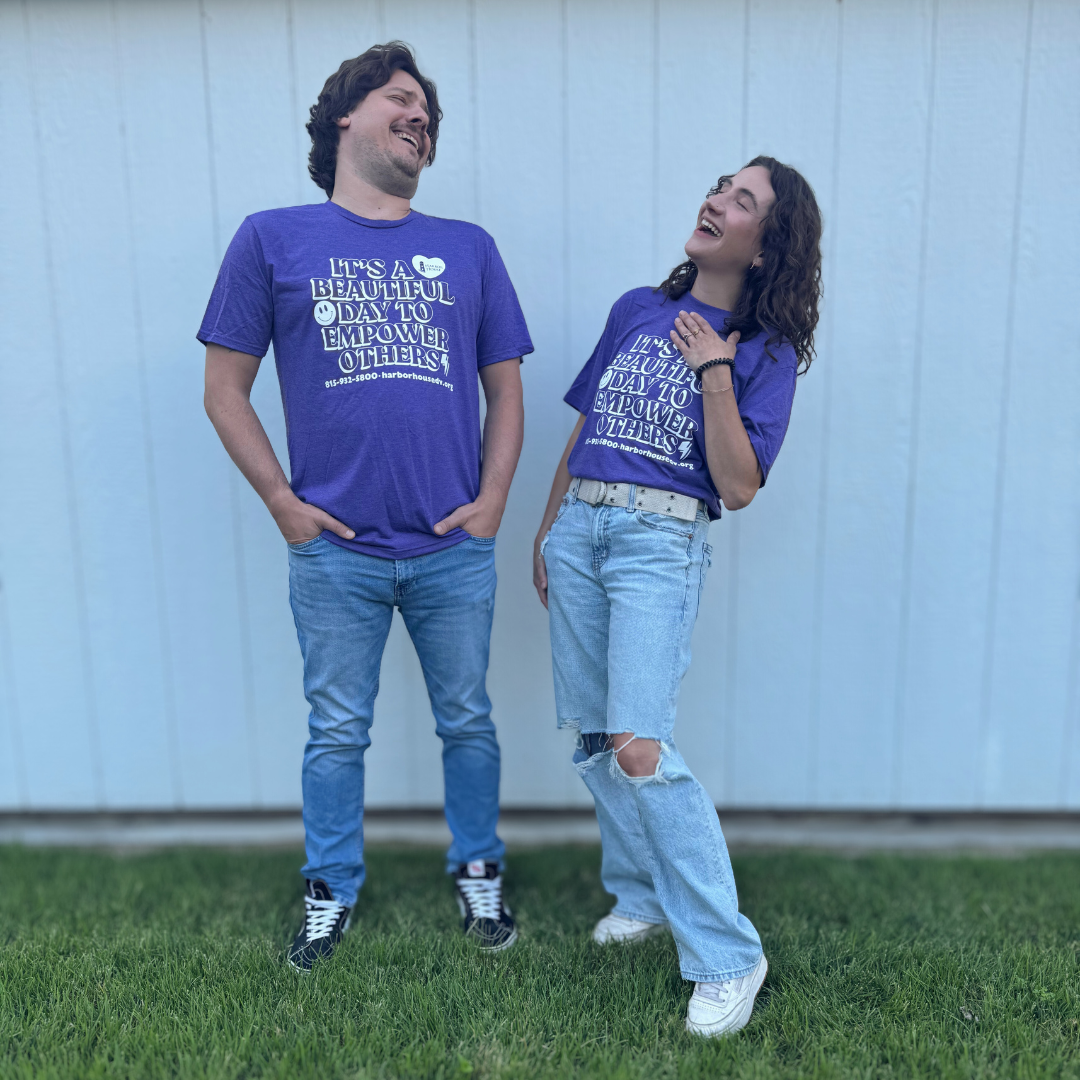 'Beautiful Day' Purple Soft Style Tee