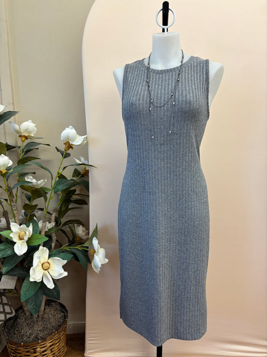 Nine West Ribbed Knit Sleeveless Dress – Size Large