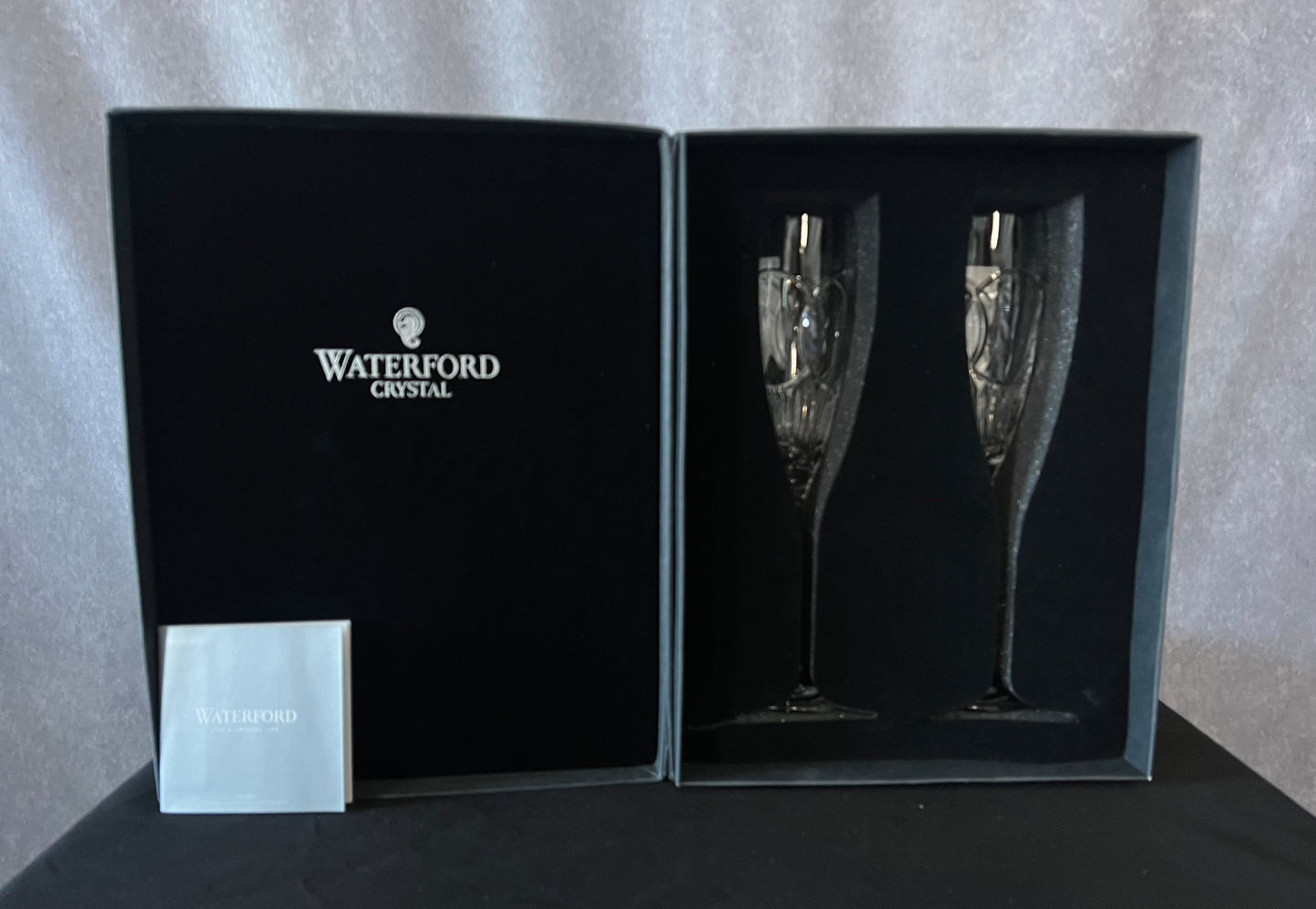 Waterford Crystal True Love Flutes, Pair